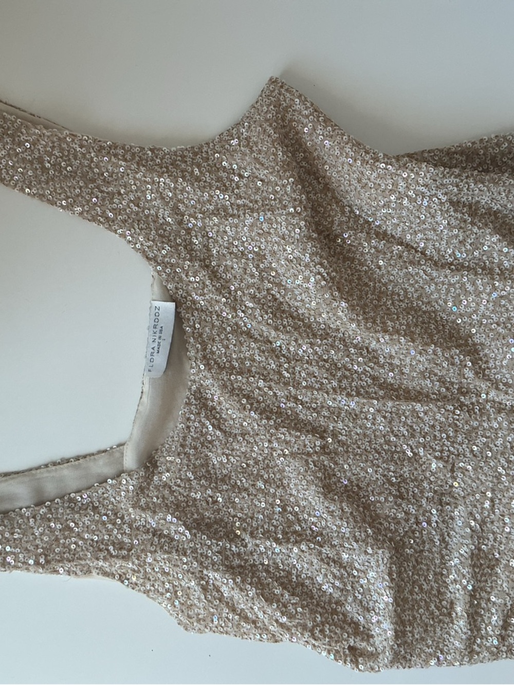 Flora Nikrooz Champagne Sequin Trim Camisole